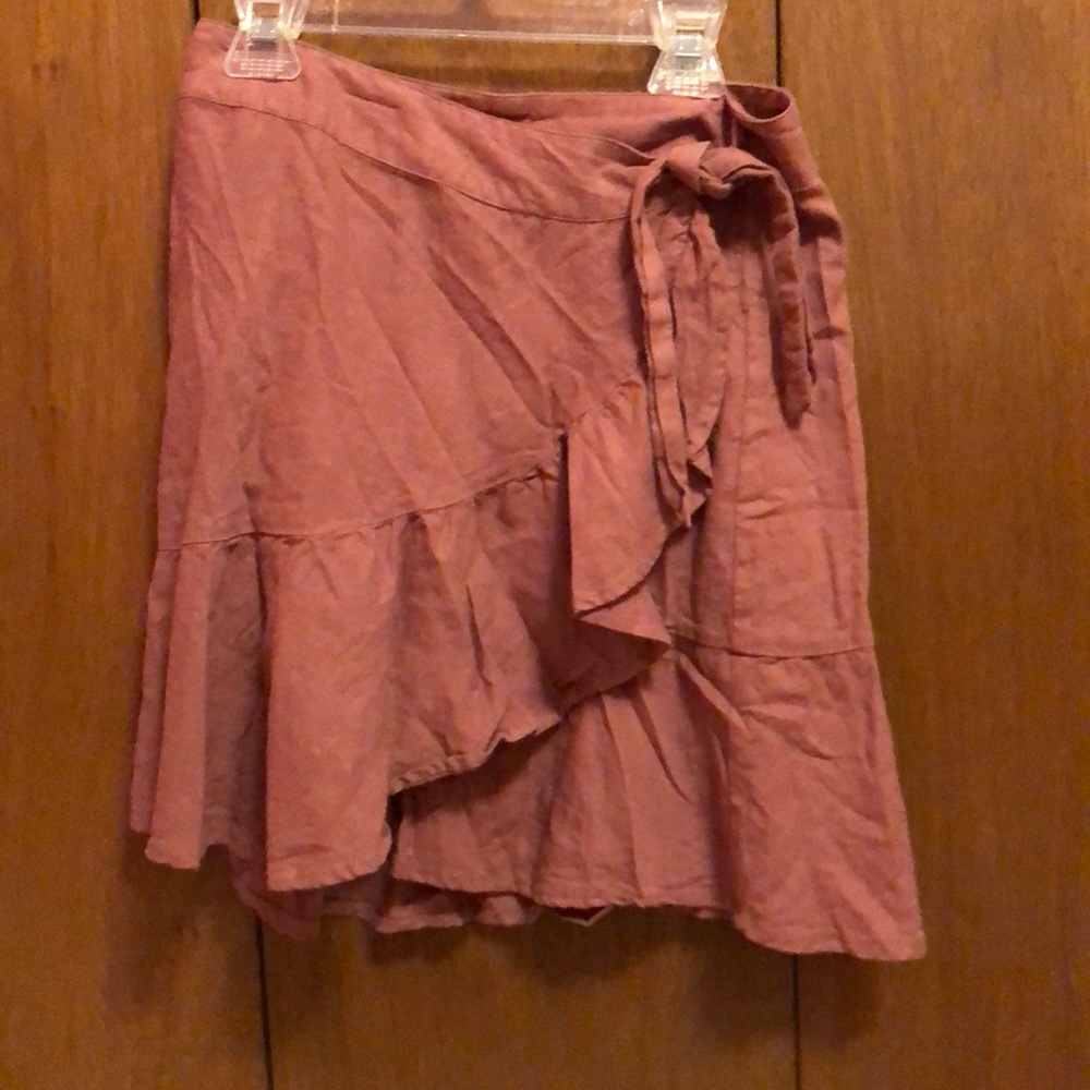 Free People Ruffle My Feathers Wrap Skirt